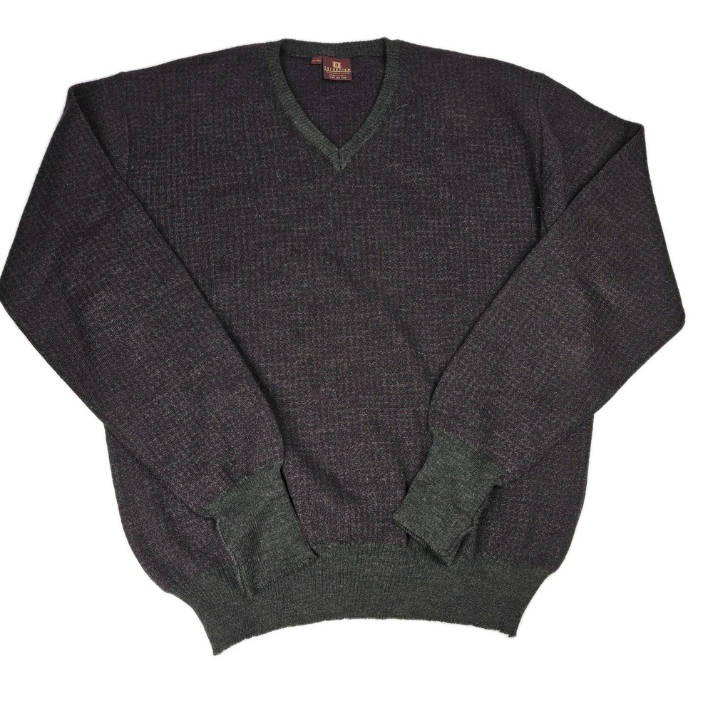 Nordstrom‎ Mens 100% Merino Wool V-Neck Sweater Men's Size XXL-Tall Italy